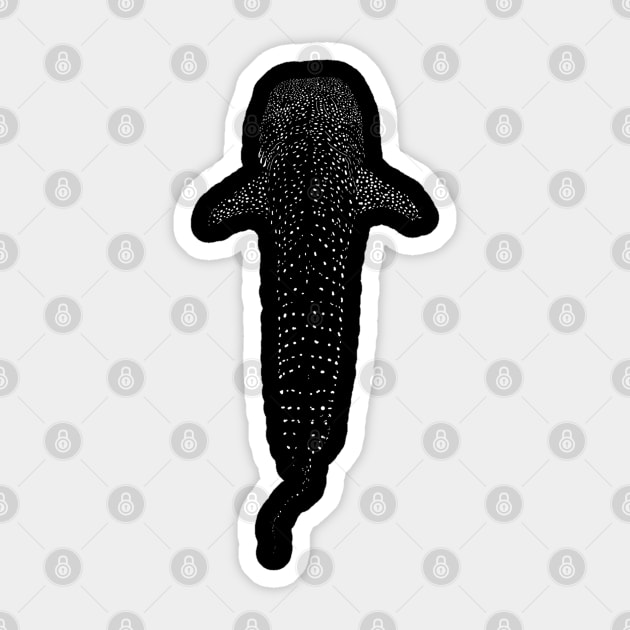 Whale Shark Sticker by Fin Bay Designs 